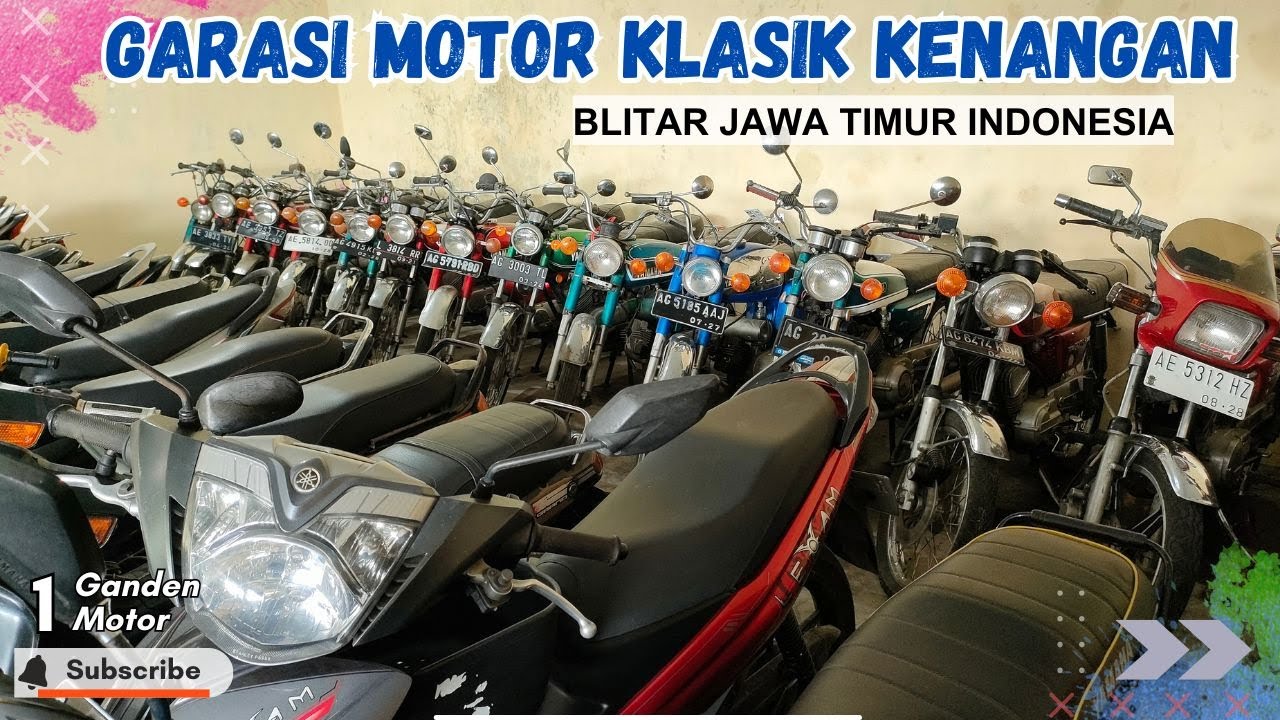 GARASI MOTOR JADUL DI BLITAR JAWA TIMUR INDONESIA