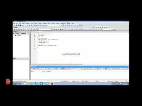 program for sum of two numbers taken by user in C in code block