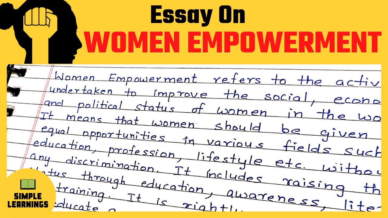 essay on women's place and power in society