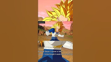 interaction between SSJ3 Goku and SSJ3 Vegeta #sparkingzero #daima #shorts #goku #vegeta