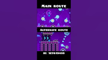 Blast Processing - Main Route vs. Alternate Route | Geometry Dash 2.2 #shorts #geometrydash #gd