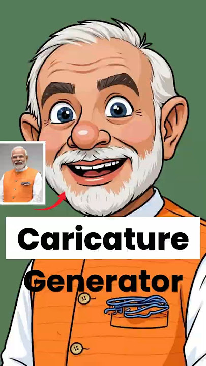 Turn Your Photo into a Cartoon with AI | Narendra Modi Caricature Example!