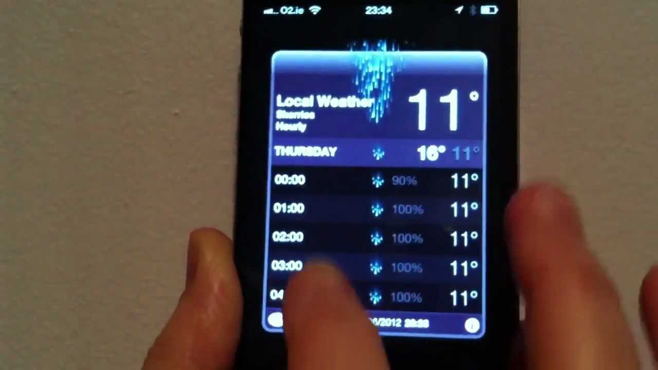 iPhone Hourly & Local Weather