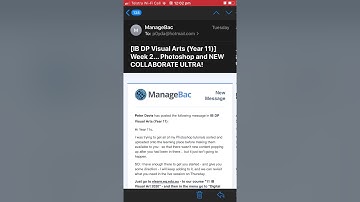 Managebac Messages on Mobile