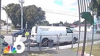Dumb Crook Gets Locked Inside Van After Trying To Steal From It