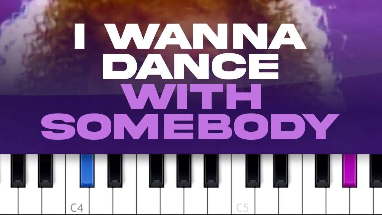 Whitney Houston - I Wanna Dance With Somebody (piano tutorial)