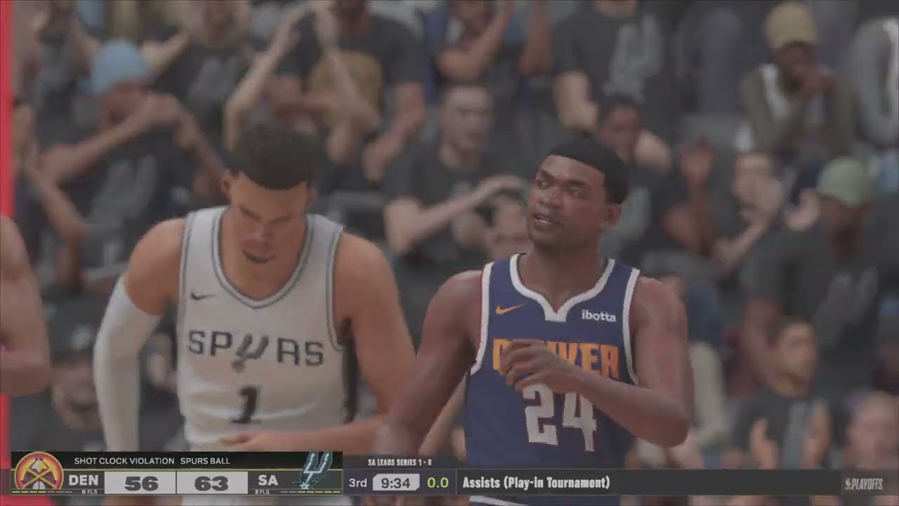 2029 NBA Playoffs Round 1 Nuggets vs Spurs Game 2 Highlights