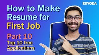 Top 10 Best FREE MOBILE APPS for Resume Making How to Make Resume for FIRST JOB Freshers Part 10 screenshot 5