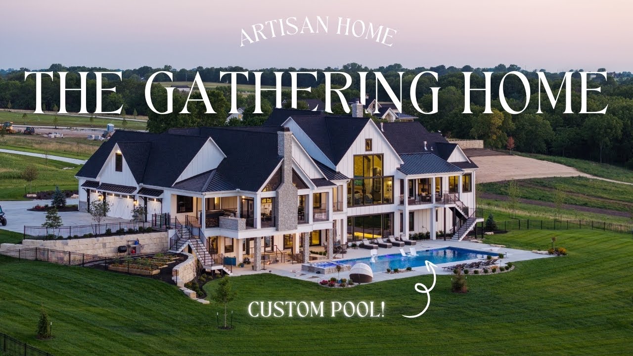 STUNNING KANSAS CITY DREAM HOME | Artisan Home: The Gathering Home | Starr Homes | Drone Tour