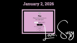 Pips! Playing and evaluating a new game offered by NYT for all you crazy number lovers.