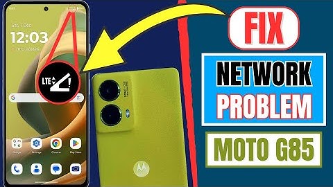 How to Fix Network Problem in Motorola Moto G85 5G | Exclamation Mark Solution