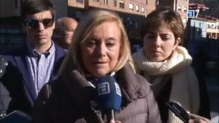 Mercedes Fernández visita El Entrego en San Martín del Rey Aurelio