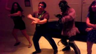 Gangnam Style Dance For Knotts Scary Farm Flash Mob Practice