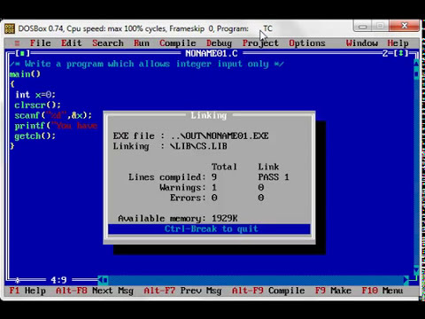 Program that allows integer input only