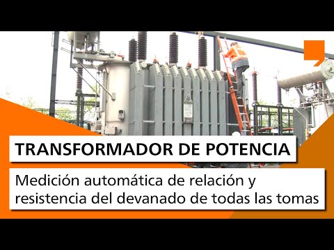 Medición automática de relación y resistencia del devanado de todas las tomas y todas las fases