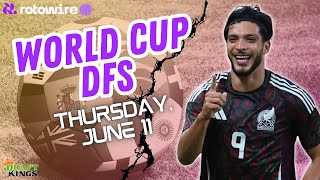 DraftKings World Cup DFS Picks | Opening 2-Game Slate (June 11)