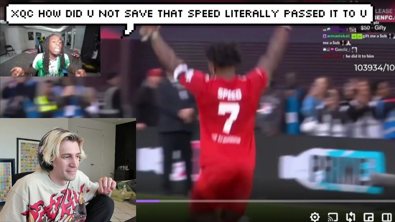xQc Reacts to Kai Cenat Calling Him Out for Not Saving iShowSpeed's ...