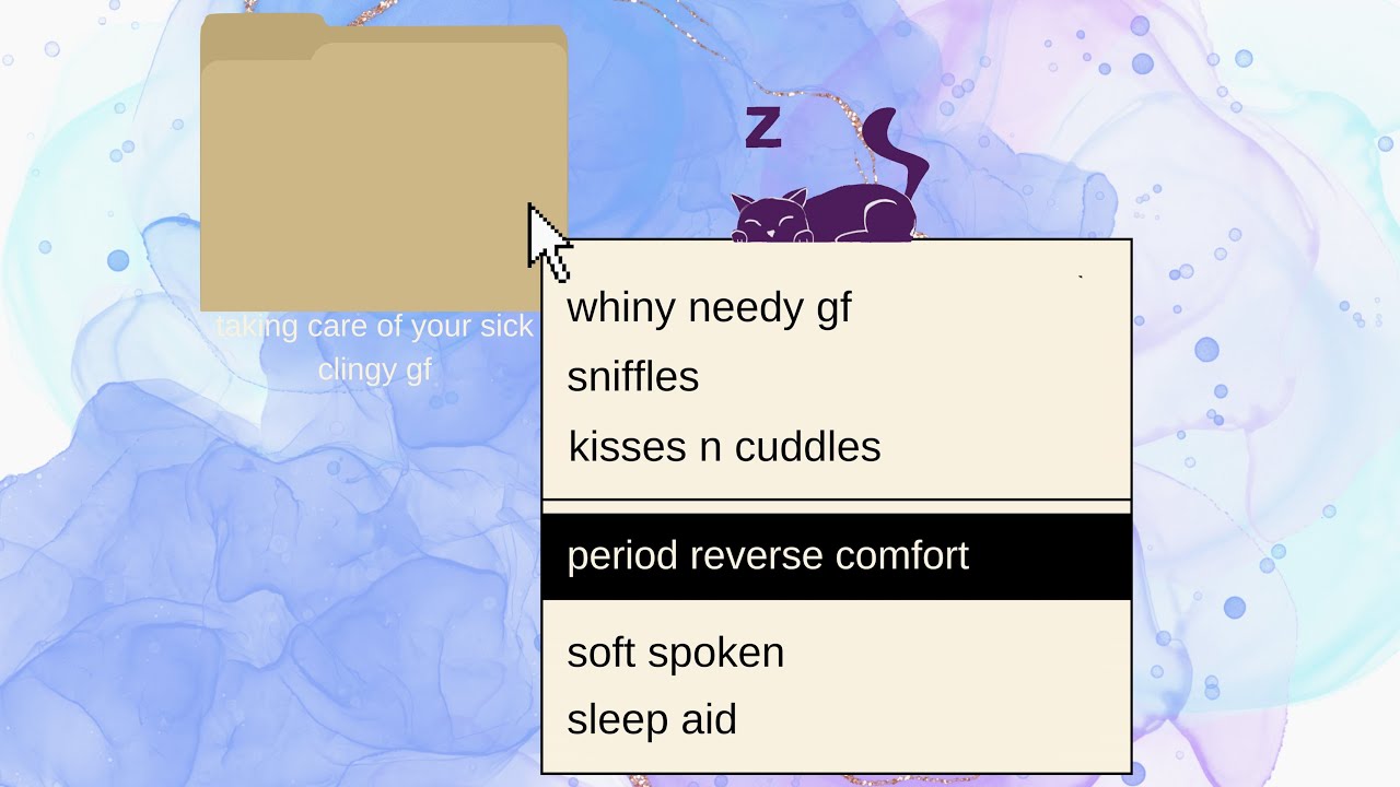 [F4A] comforting your sick clingy gf on her period [asmr roleplay]