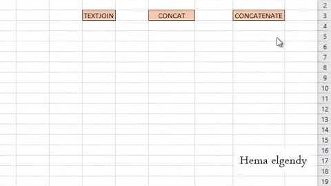 اعرف الفرق بين دوال الاكسل CONCATENATE & CONCAT & TEXTJOIN