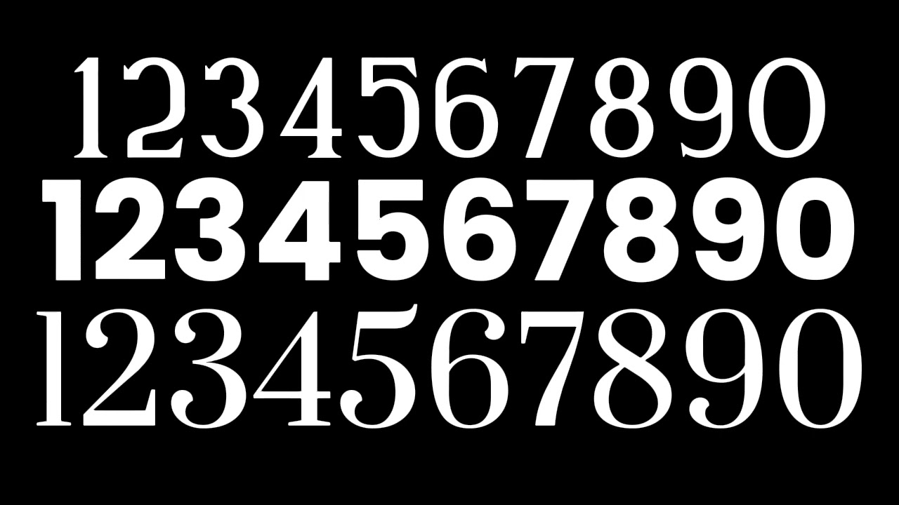 Raining tacos audio with numbers with different fonts speeding up