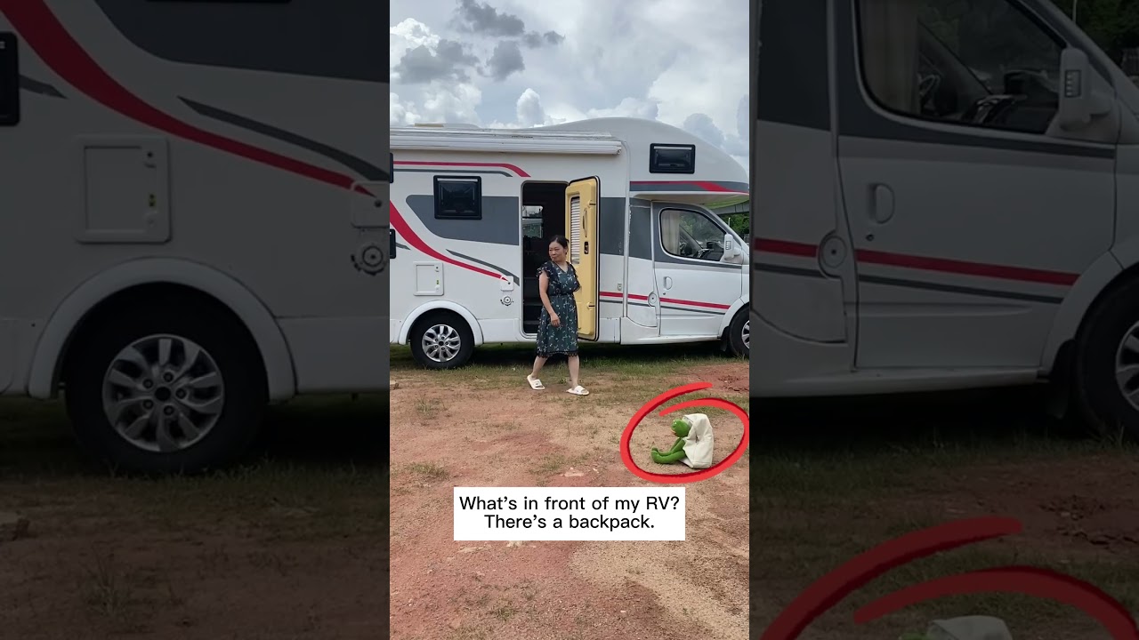 The RV got a strange knock on the door. 