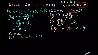 Solving Absolute Value Equations 5