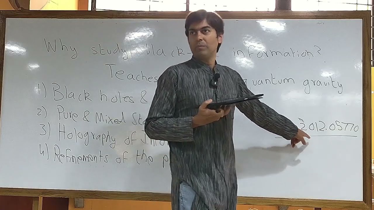 Black Holes and the Information Paradox 1 | Prof. Suvrat Raju (ICTS) | JNI 2025