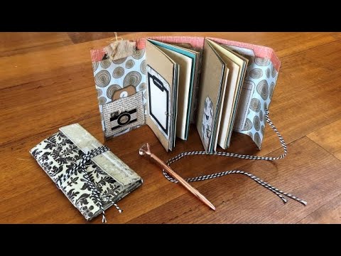 Easy Scrapbook Page Mini Journal Tutorial - Using ONE sheet
