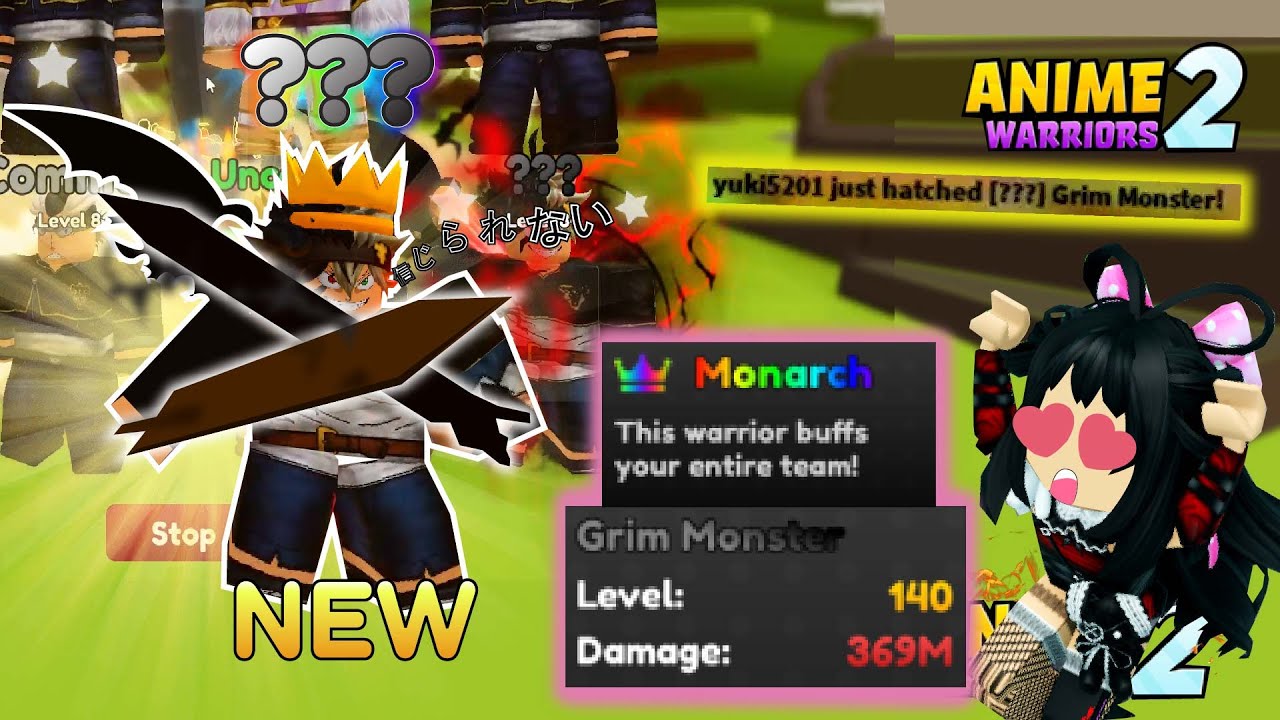 I Hatched The Best Secret Warrior In Anime Warriors Simulator 2 roblox! 