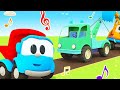 All vehicles are so dirty! Leo the truck builds a car wash and makes all cars and trucks clean.