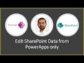 Edit SharePoint data in PowerApps but NOT in SharePoint