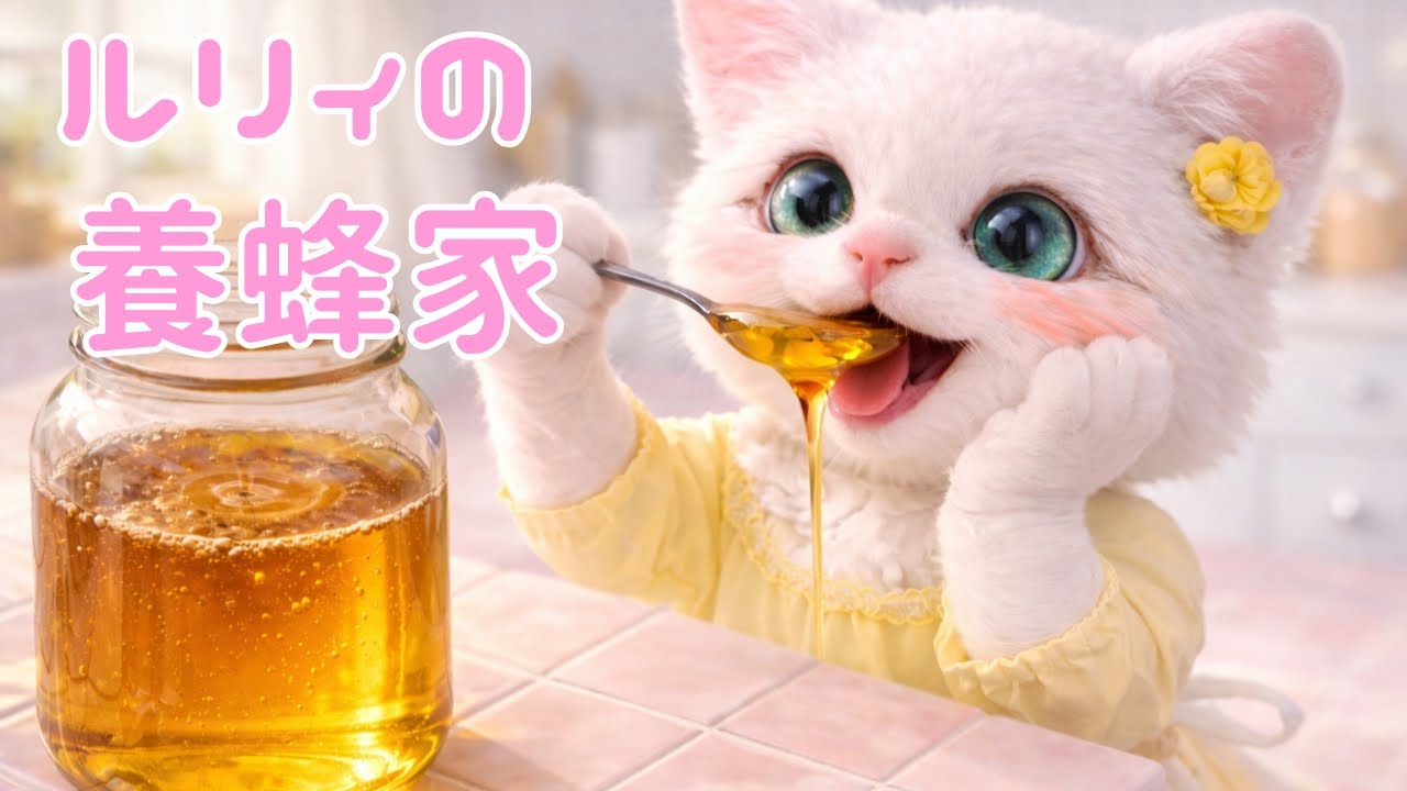 【ゆるふわ猫】大変にゃ❗️やることたくさん蜂さんいっぱい🐝【ルリィの養蜂家🍯】