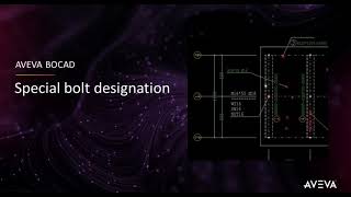 Faq 082 - Aveva Bocad - Special Bolt Designation With Captions