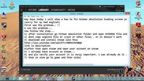 Hitman Absolution loading screen error fix (100% work)