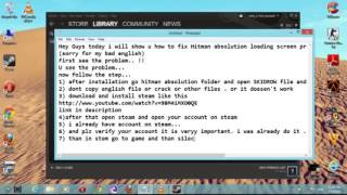 Hitman Absolution loading screen error fix (100% work)