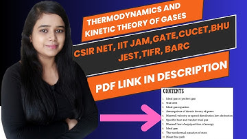 KINETIC THEORY OF GASES||THERMODYNAMICS||ASSUMPTIONS|| NOTES||IITJAM||BHU||CUCET||DU||HCU||CUCET||
