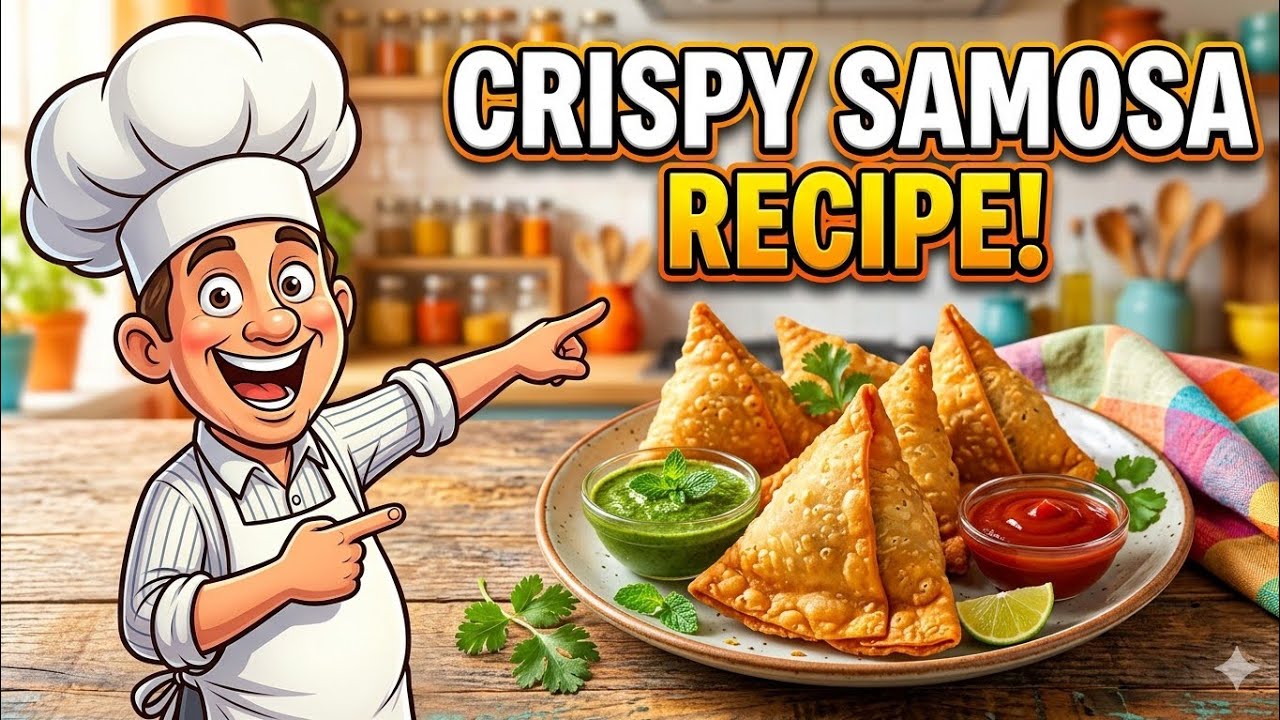 Crispy Samosa Recipe at Home 😍 | Easy Samosa Recipe | 2D Animation ...