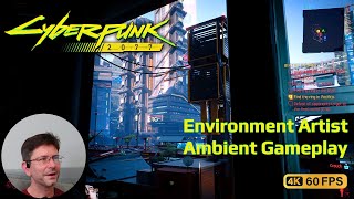 Cyberpunk 2077 | Game Dev Ambient Exploration | Night City in 4K Ultra Graphics - #1