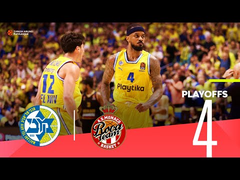 Maccabi routs Monaco, ties the series! | Playoffs Game 4, Highlights | Turkish Airlines EuroLeague