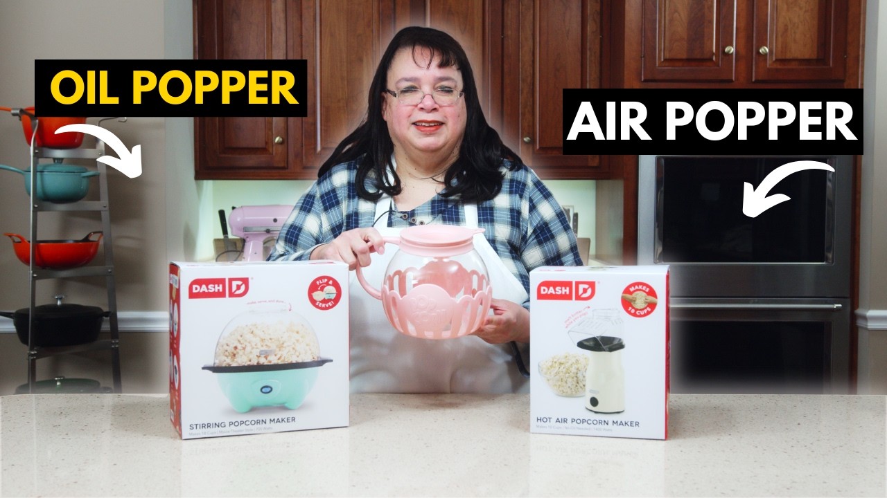 Battle of the Popcorn Poppers 🍿 Dash Air Popper vs Stirring Oil Popper
