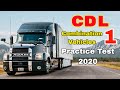 2020 CDL COMBINATION VEHICLE PRACTICE TEST # 1 QUESTIONS & ANSWERS