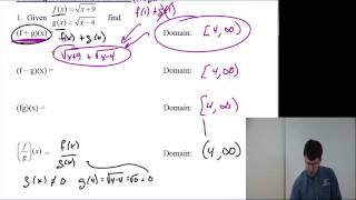 Section 2 6 combination of functions Part I
