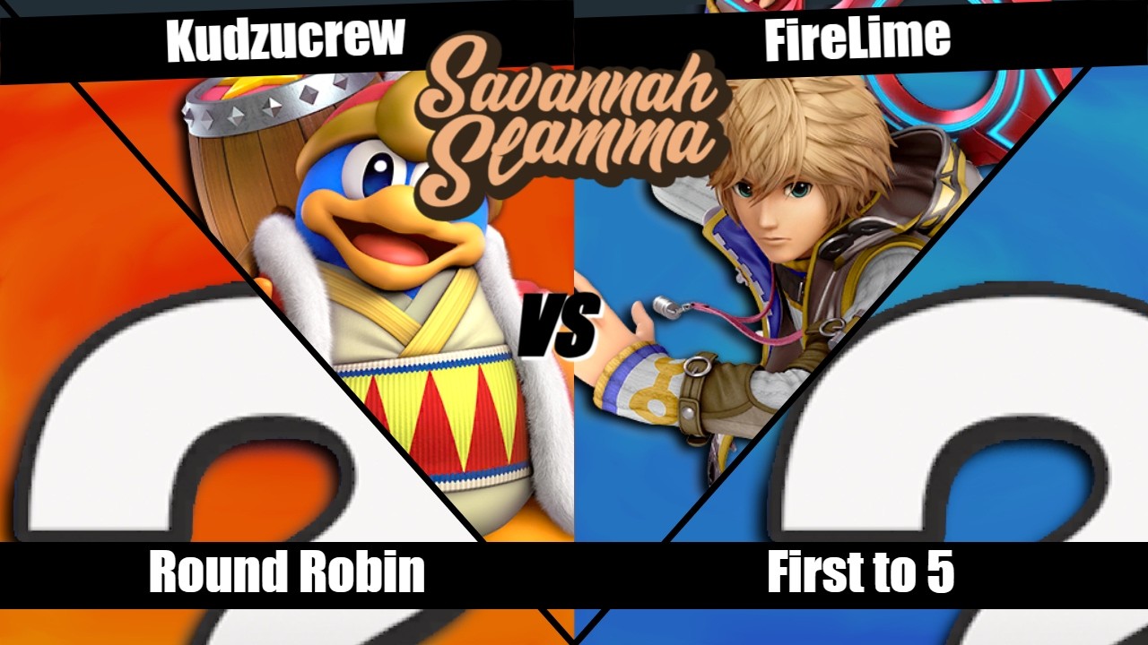 Savannah Slamma 128 ROUND ROBIN - FireLime (Pichu, Random) vs. Kudzucrew (King DeDeDe, Random)