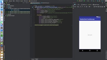 Android Singlton Class Toast Message