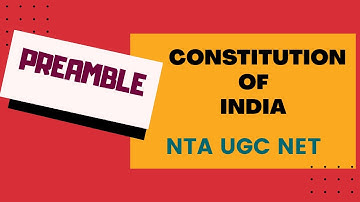 PREAMBLE | Constitution of India | Case Laws | NTA UGC NET | Crash Course