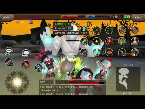 Iruna Online - Hybrid Geo Monk vs Mummionette Lv400 @hongphuc1730