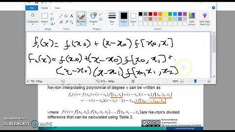 Newton Interpolating Polynomial - GENERAL FORMULA [Part 2 of 3]