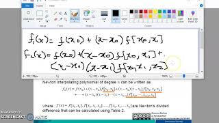Newton Interpolating Polynomial - GENERAL FORMULA [Part 2 of 3]