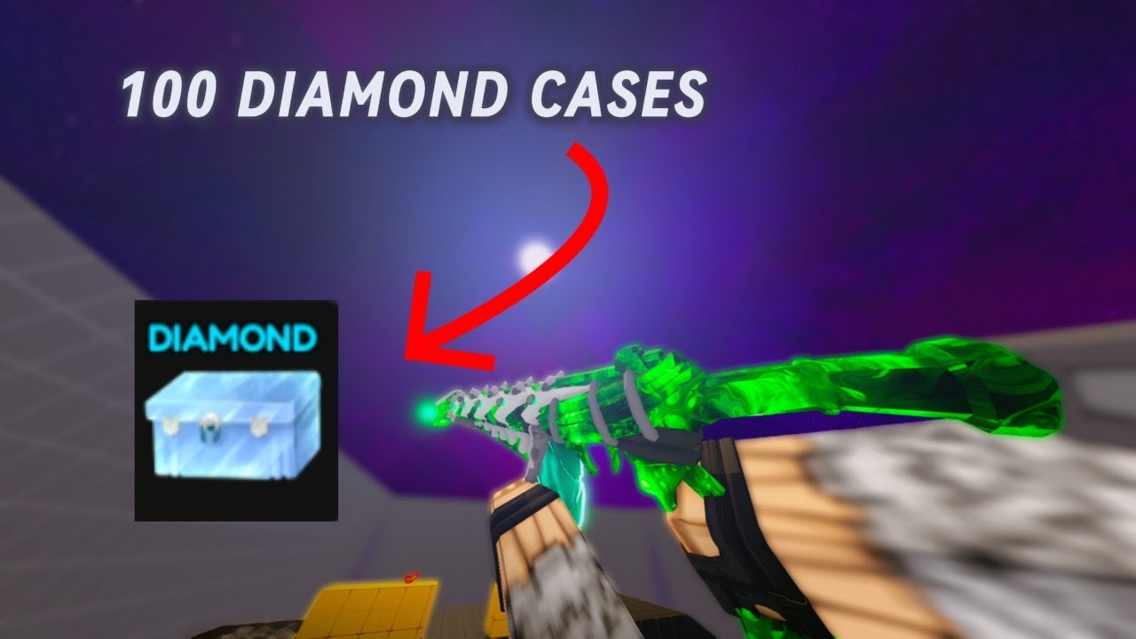 I OPENED 100 DIAMOND WEAPON CASES IN HYPERSHOT…💎