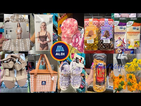 ALDI WEEKLY LIMITED FINDS groceryshopping swimwear sandals snacks AngieHart67 aldifinds